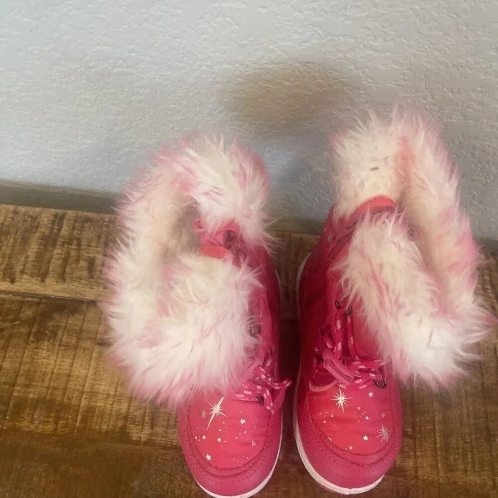DREAM PAIRS Toddler 7 Girls Snow Boots Mid Calf Winter Faux Fur Lined Boots